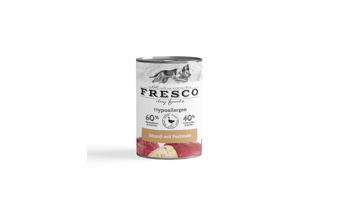 Fresco Nassfutter Hypoallergen Strauss 400g
