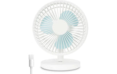 Tischventilator kabellos, weiss