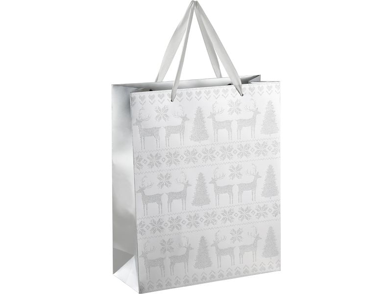 EGLO | Geschenktasche Winter Isumi | L 260, B 100, H 320, Silber