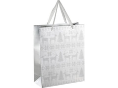 EGLO | Geschenktasche Winter Isumi | L 260, B 100, H 320, Silber