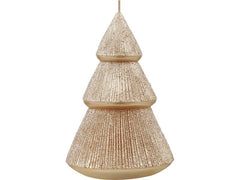 EGLO | Weihnachtskerze Tanne Balezze | Ø 85, H 135, Champagner