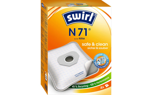 Swirl Staubfilterbeutel N 71 4 Stück