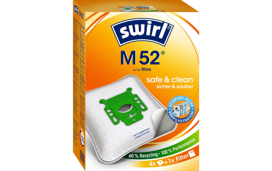 Swirl Staubfilterbeutel M 52 4 Stück