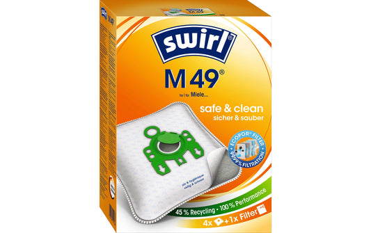 Swirl Staubfilterbeutel M 49 4 Stück