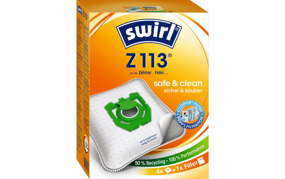 Swirl Staubfilterbeutel Z 113 4 Stück