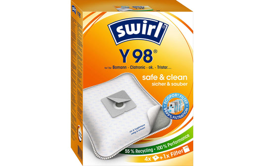 Swirl Staubfilterbeutel Y 98 4 Stück