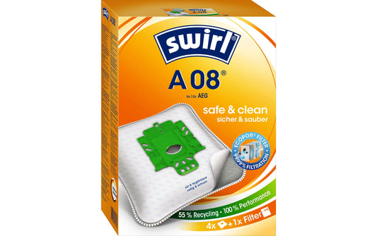 Swirl Staubfilterbeutel A 08 4 Stück