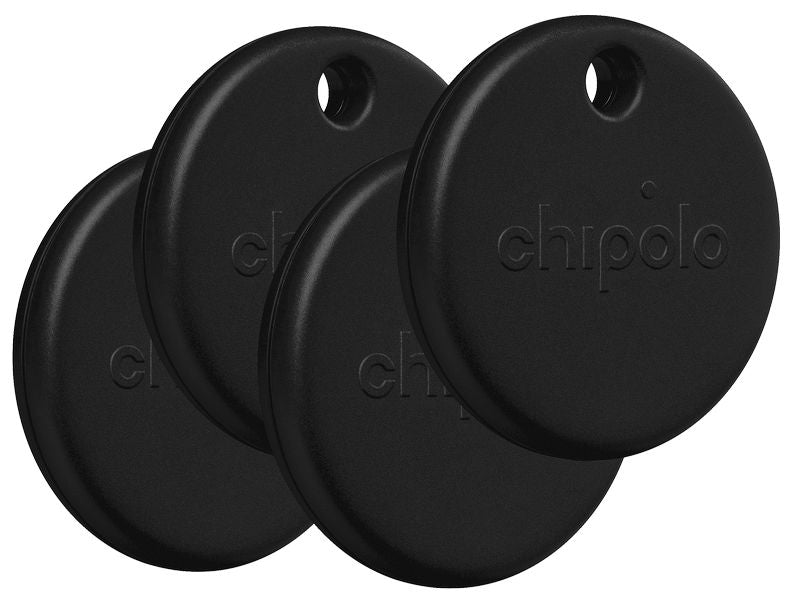 Chipolo | POP 4er Set schwarz | Ortungsgerät/Schlüsselfinder