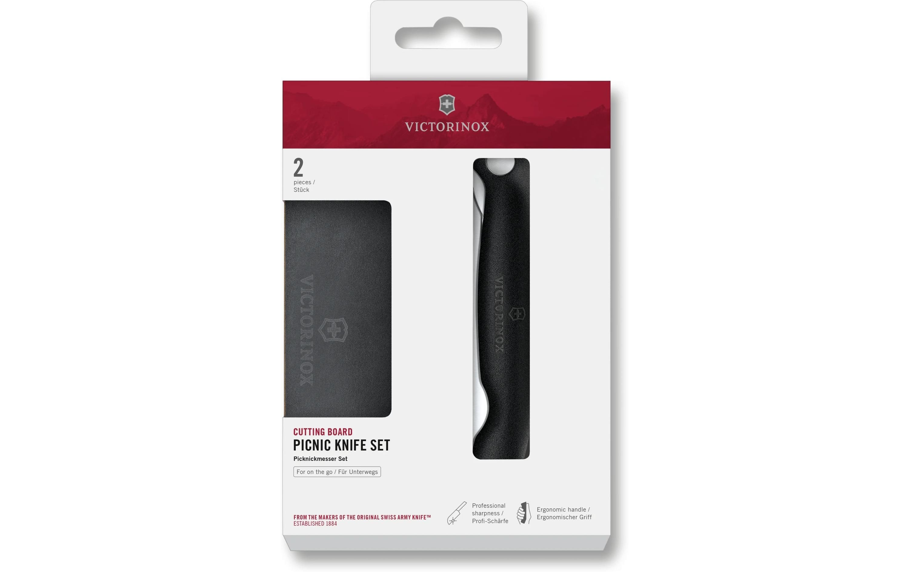 Victorinox Classic Schneidbrett Set schwarz