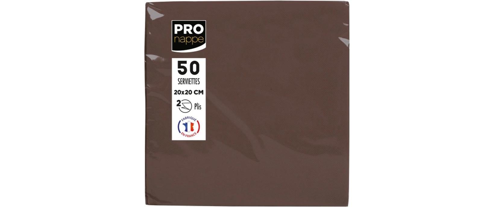 PRO nappe, Papierservietten Schoko 20 cm x