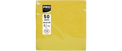 PRO nappe, Papierservietten Gelb 20 cm x 20