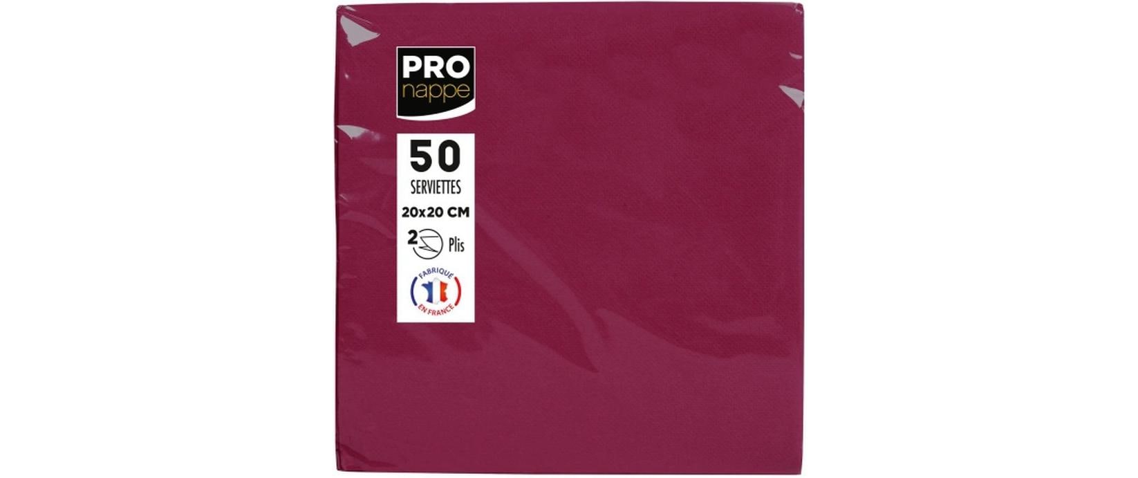 PRO nappe, Papierservietten Bordeaux 20 cm