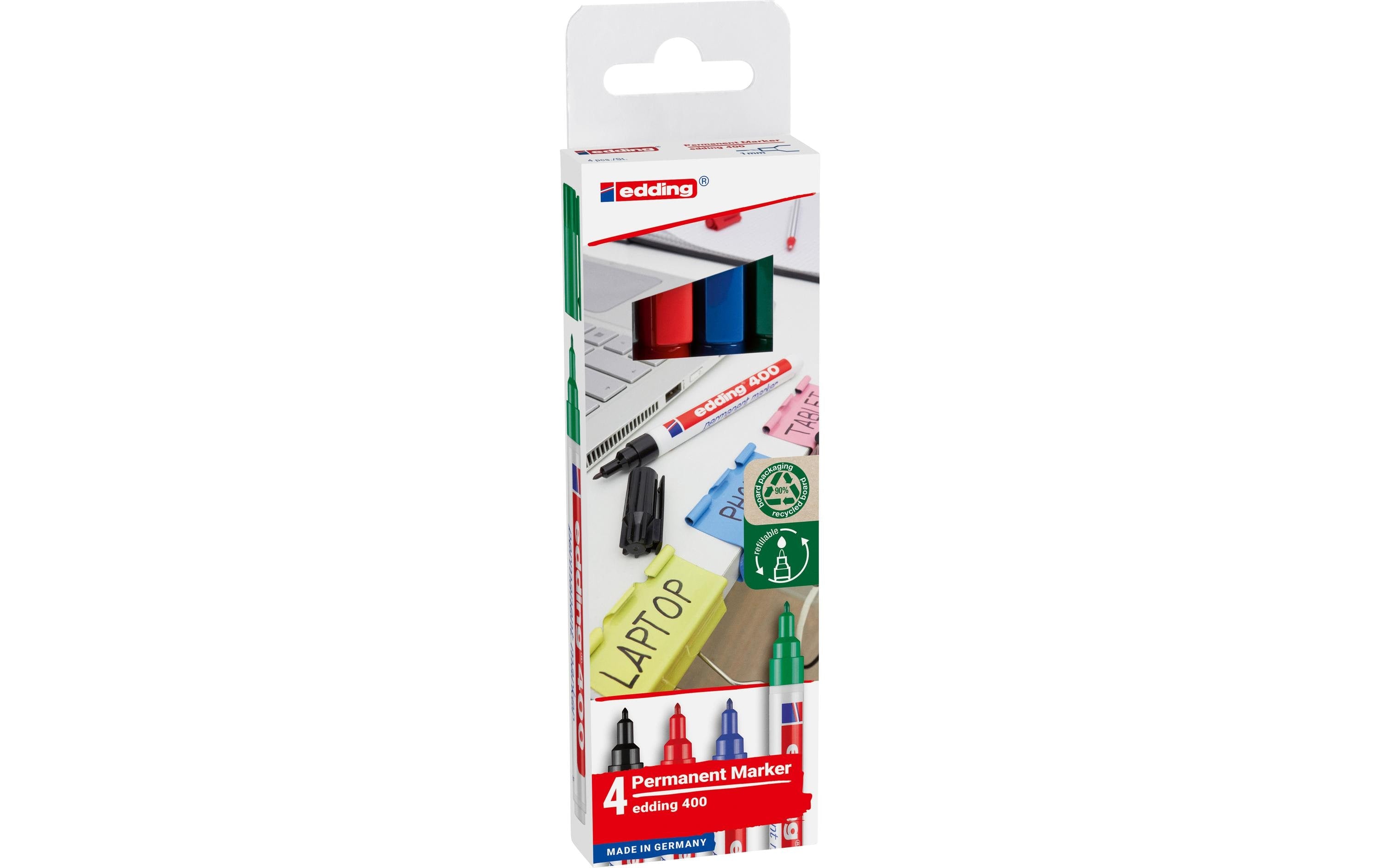 Edding Permanent Marker 400 4er Etui