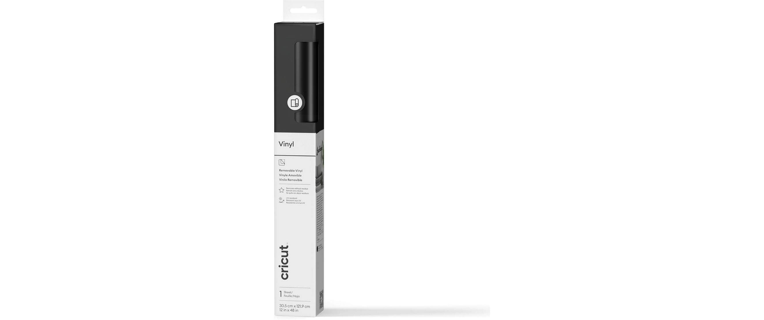 Cricut Vinylfolie wiederablösbar Schwarz
