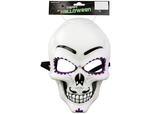 Amscan | Halloween Maske Totenschädel | Dia de los Muertos, 16.5 x 25 cm