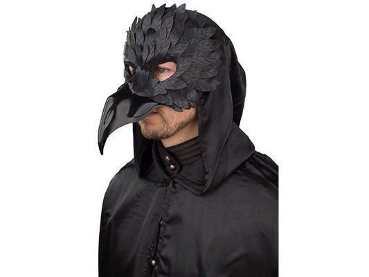 Amscan | Halloween Maske Rabe Unisize | mit Gummiband