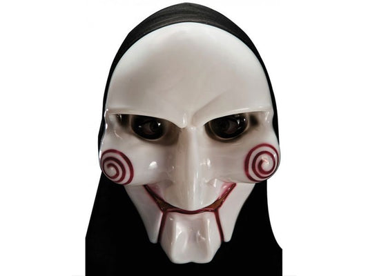 Amscan | Halloween Maske Mr. X | aus starrem Kunststoff mit Kapuze