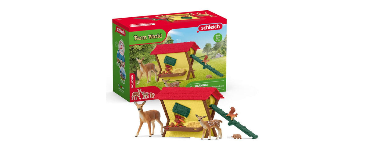 Schleich Fütterung der Waldtiere