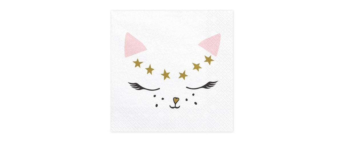 Partydeco Servietten Katze