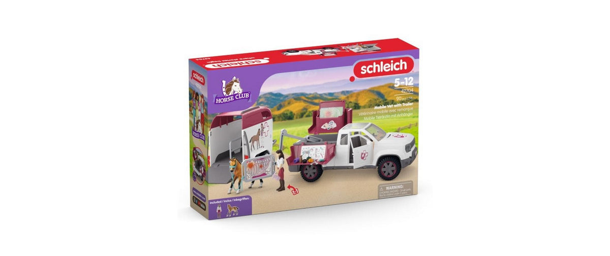 Schleich Mobile Tierärztin mit Anhänger