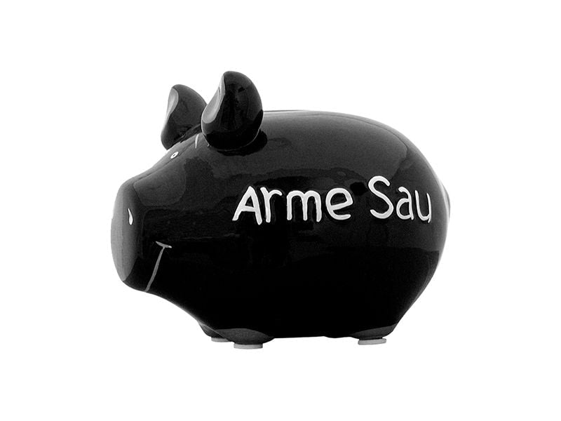 G. Wurm | Sparschwein Arme Sau | 12.5x9x9cm