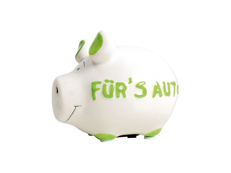 G. Wurm | Sparschwein Für`s Auto | 12.5x9x9cm