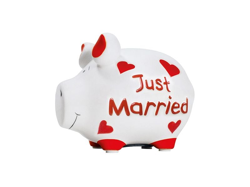 G. Wurm | Sparschwein Just Married | 12.5x9x9cm