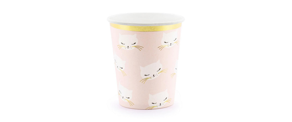 Partydeco Becher Katze