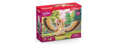 Schleich Elfe auf Glitzer-Eule