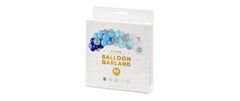 Partydeco, Luftballon Girlande Blau-Silber