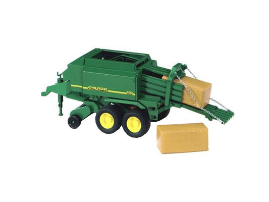 Bruder Spielwaren | John Deere Grossballenpre | Strohballenauslauf, ausfahrbarer Standfuss