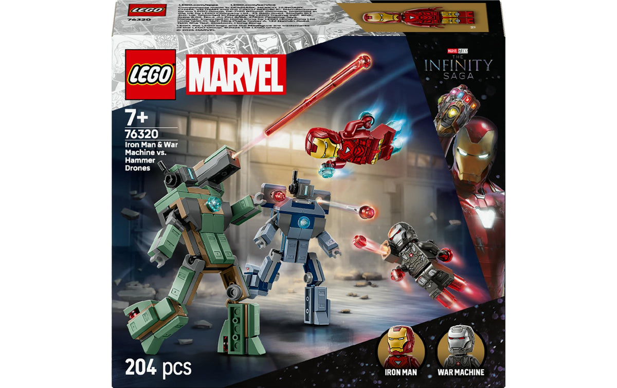 LEGO 76320 War Machine vs. Hammer-Drohnen
