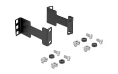 Delock | Server Rack Tiefenerweiterung 1HE | Verlängerung Montagetief 10cm, schwarz