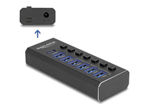 Delock USB-C Hub, 7 Port, schaltbar