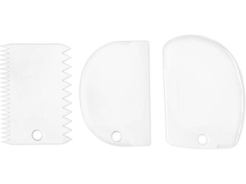 Städter | Teigkarten Set | 3-teilig 11-12.5 cm weiss