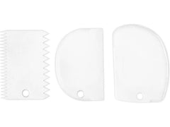 Städter | Teigkarten Set | 3-teilig 11-12.5 cm weiss