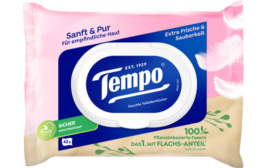 Tempo Feuchttücher sanft&pur Parfumfrei