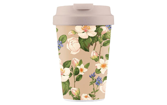 BioLoco | Kaffeebe. Easy Cup-Afternoon table | 350ml, wiederverschliessbarer Deckel
