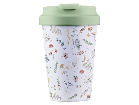 BioLoco | Outdoor-Becher Easy Cup -Watercolo | 350ml, wiederverschliessbarer Deckel
