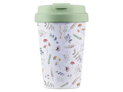 BioLoco | Outdoor-Becher Easy Cup -Watercolo | 350ml, wiederverschliessbarer Deckel