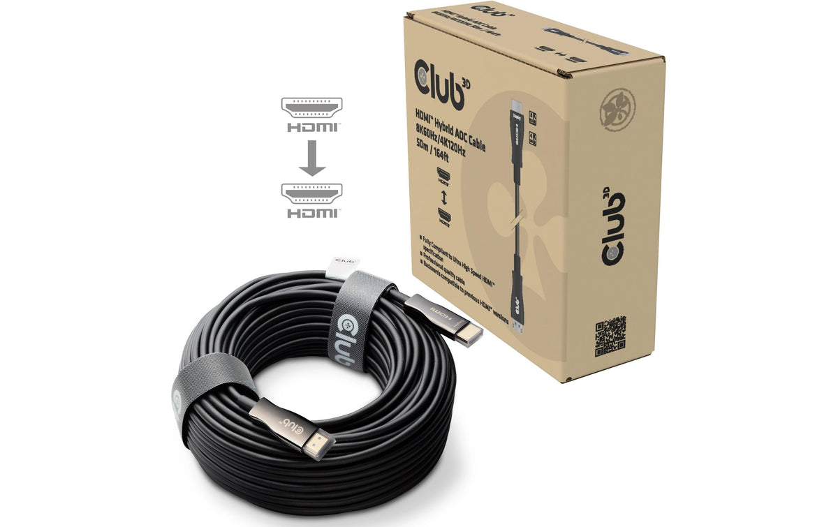 Club 3D, HDMI™ 2.1 Hybrid AOC-Kabel