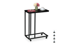 relaxdays | Beistelltisch | MDF, Schwarz