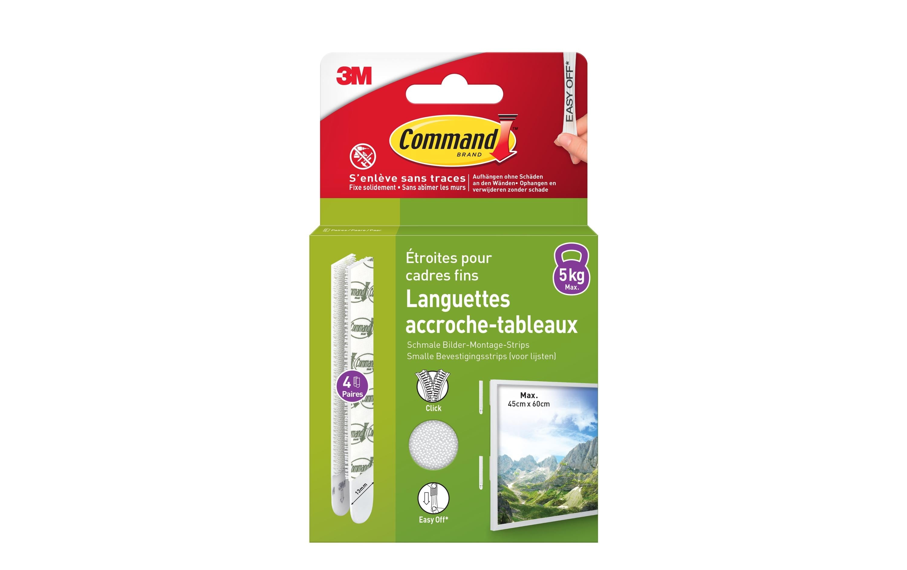 Klebepad Command M Schmal, 5.4 kg, , 4 Set