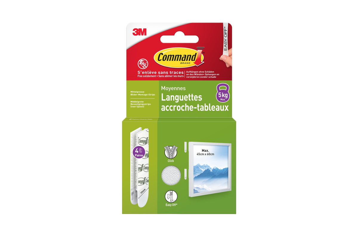 Klebepad Command M 5.4 kg, Weiss, 4 Set