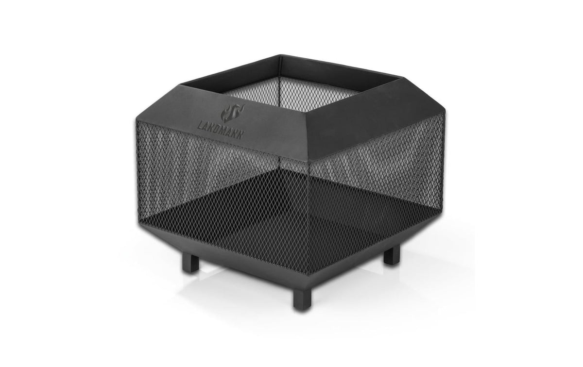 LANDMANN Feuerkorb 44x44cm schwarz