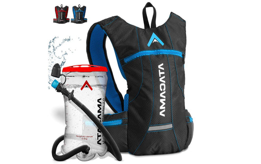 Atacama Rucksack mit Blase blau