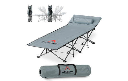 Atacama XXL Feldbett Dunkelgrau 190x68x38cm