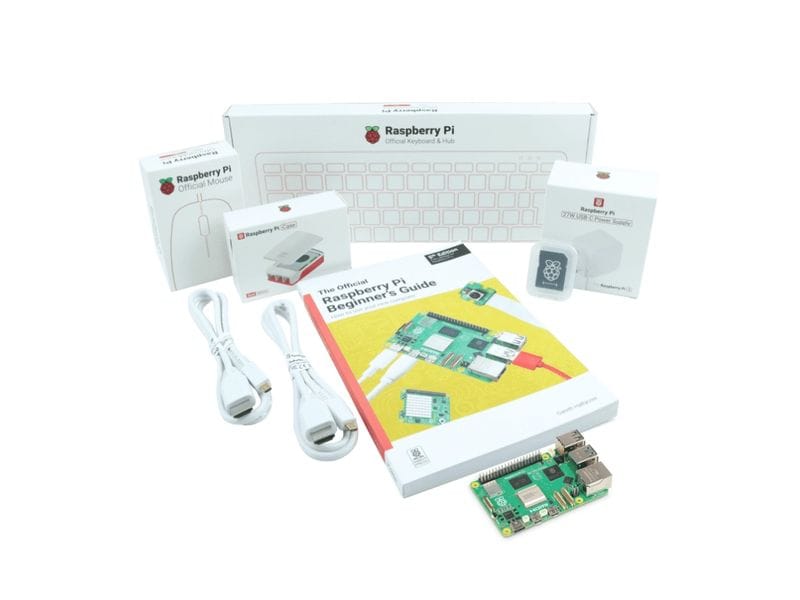 Raspberry Pi | 5, Desktop Kit. DE-Tastutur | Pi 5 8GB, 32GB SD, PSU, Case, HDMI