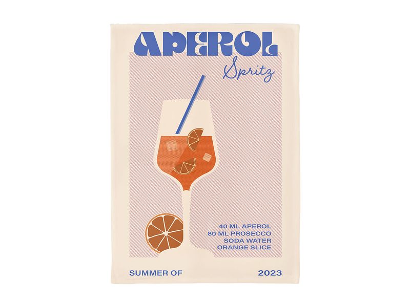 Chic Mic | Geschirrtuch Aperol (2025) | 50 x 70 cm