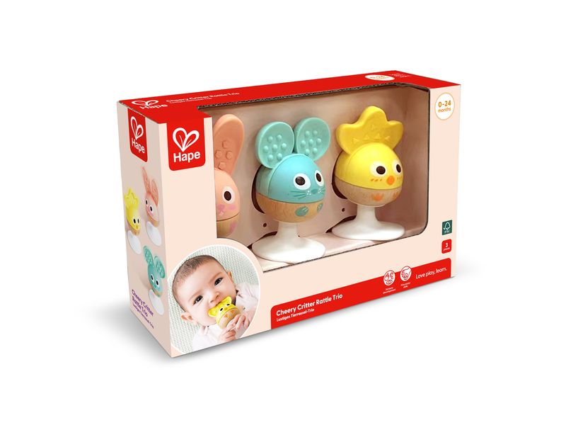 Hape | Lustiges Tierrassel-Trio | FSC
